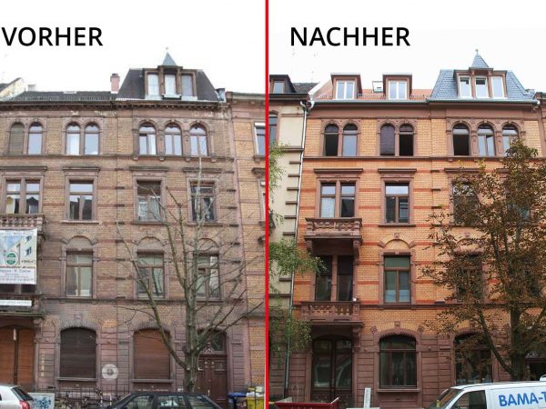 Gebäudefassade reinigen lassen, für kurze Zeit mit zehn Prozent Rabatt von der Gebäudereinigungsfirma Mars in Stuttgart